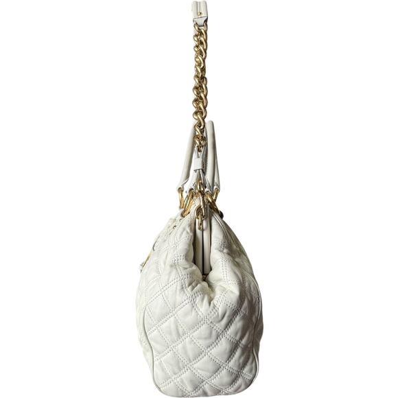 Marc Jacobs Original 2008 Stam Bag – Cream Quilted Leather w/ Gold Hardware - Picture 14 of 16